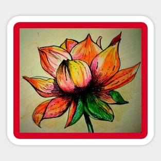 Unusual flower Sticker